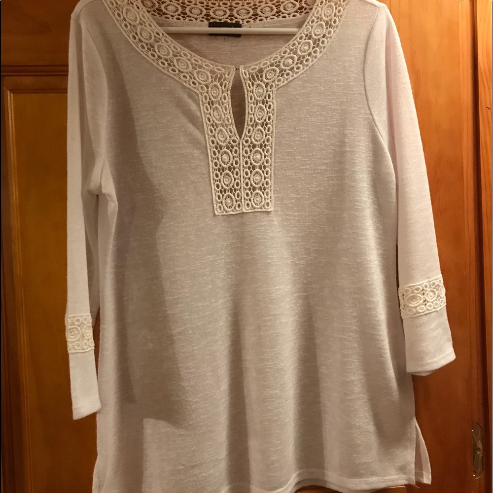 White tunic top